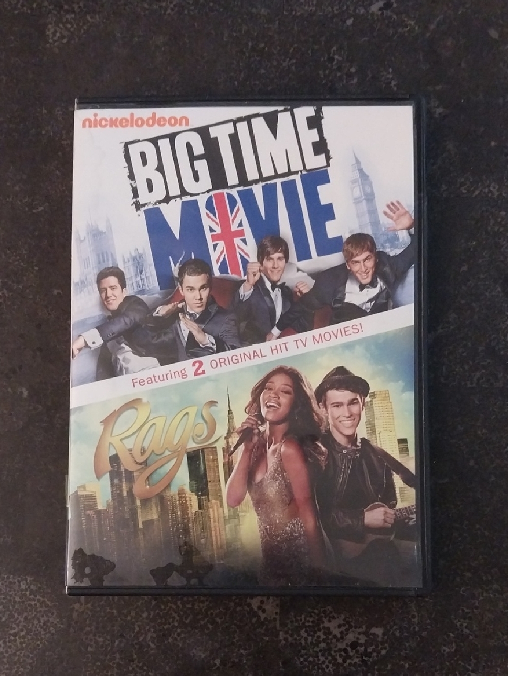 Nickelodeon DVD - White, Blue & Gold Artwork (Big Time Movie / Rags)
